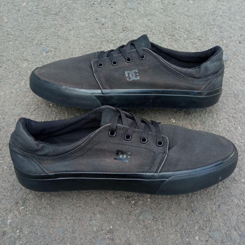 Sepatu Second DC Trase Full Black Original