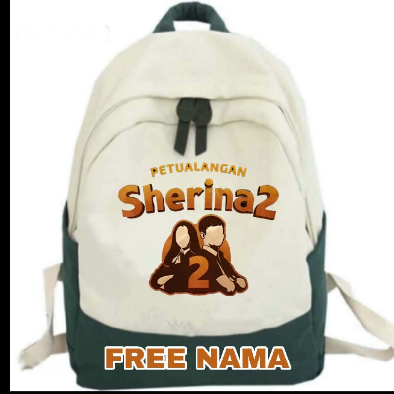 TAS SEKOLAH ANAK GAMBAR PETUALANGAN SHERINA2 BISA CUSTOM BEBAS GAMBAR
