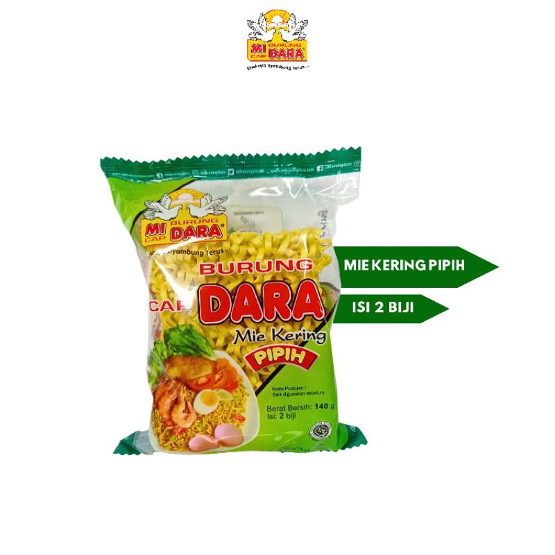 

Mie Cap Burung Dara Mie Kering Pipih Isi 2 biji 140gr