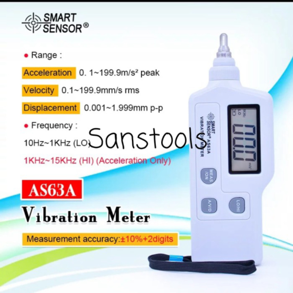 

Smart Sensor AS63A Vibration meter AS-63A vibrasi tester getaran Ori Limited