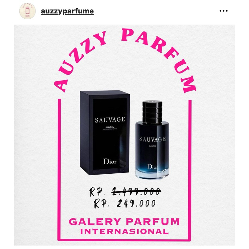 Jual Parfum Sauvage Dior‼️ (100%) Original 100ml @AUZZYPARFUME
