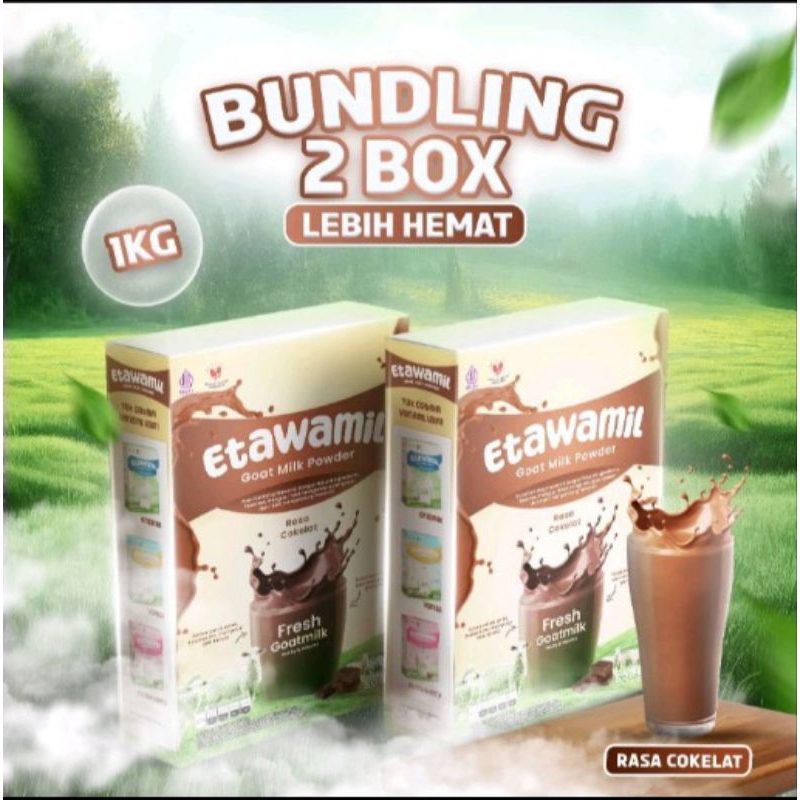 

Susu ETAWAMIL susu kambing etawa bubuk rasa coklat halal BPOM RI 1kg