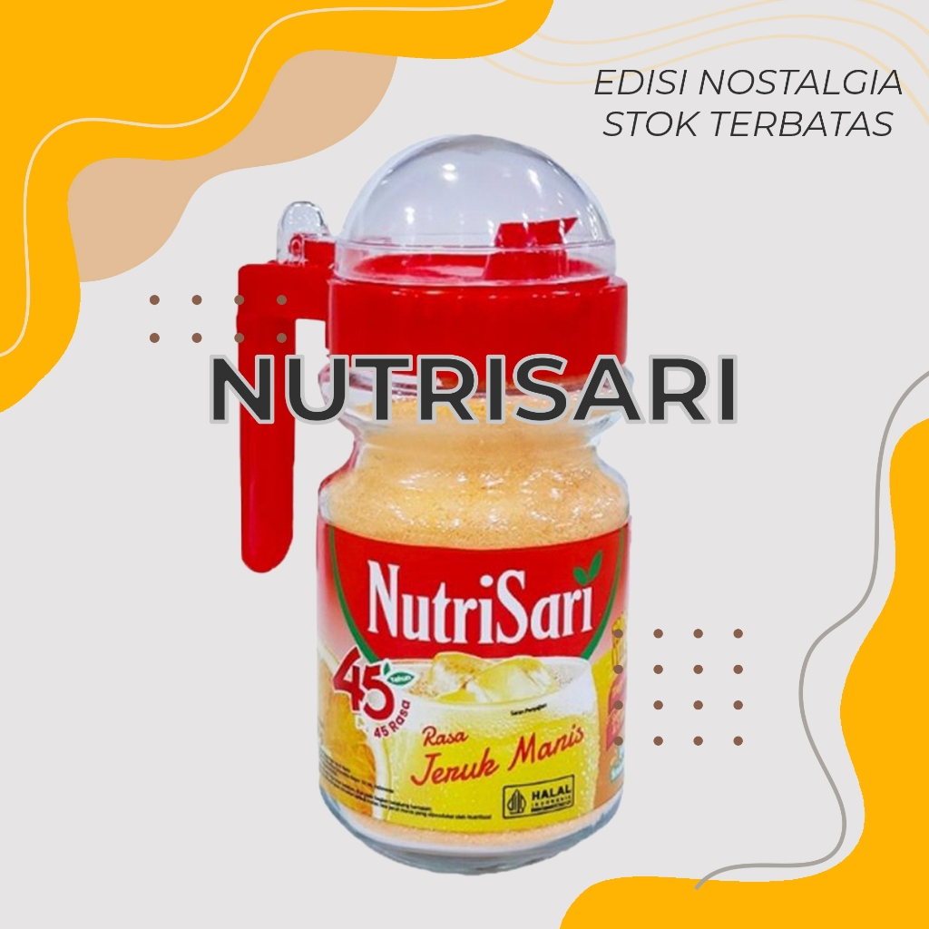 NutriSari Jeruk Manis nostalgia botol kaca pitcher Nutri Sari