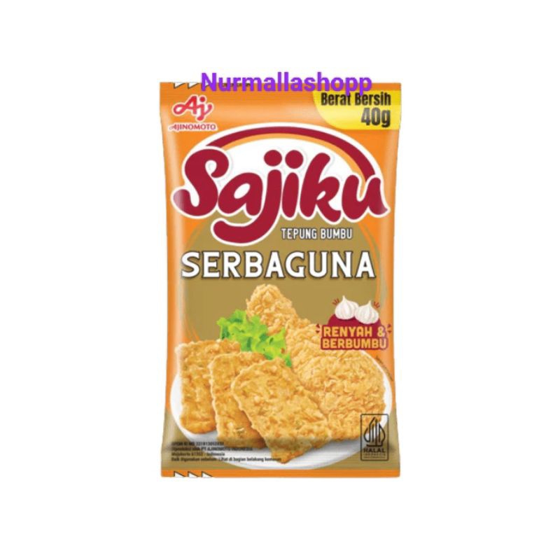 

SAJIKU TEPUNG BUMBU SERBAGUNA 10 X 40GR