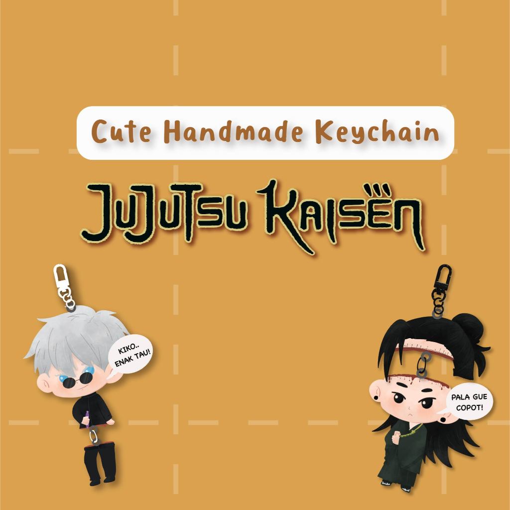 GOJO BUNTUNG  / GOJO KIKO VERSION KEYCHAIN (GANTUNGAN KUNCI JUJUTSU KAISEN / GOJO KIKO)