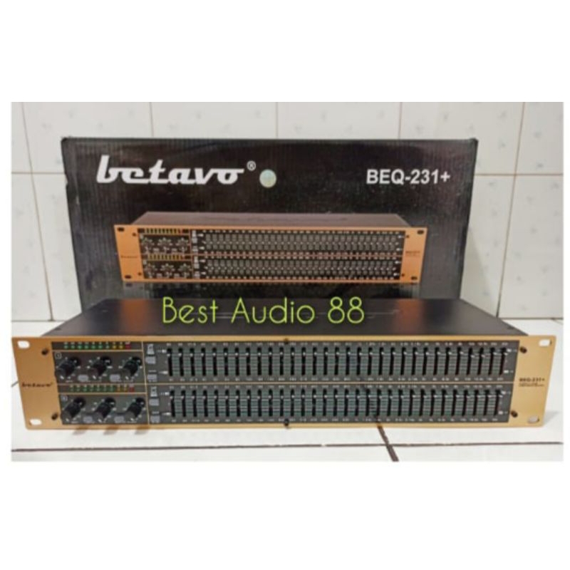 Equalizer sound system Betavo BEQ231 plus sub woofer