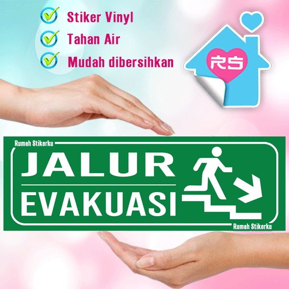 

Stiker JALUR EVAKUASI TANGGA KANAN