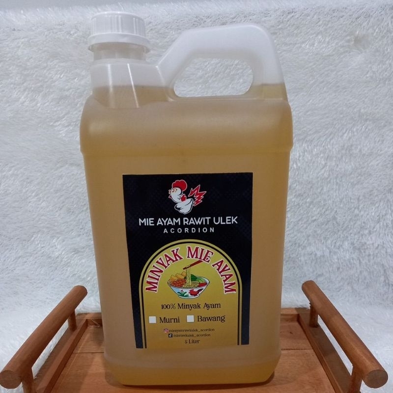 

Minyak Lemak Ayam Murni 100 % Halal Kemasan 5 Liter Untuk Aneka Masakan Chicken Shallot Oil For Cooking Premium Chicken Fat Oil Untuk MPASI