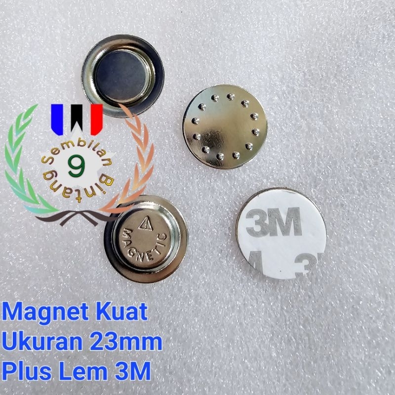 

Magnet Bulat Magnet Pin Lencana Magnet Nama Dada Magnet Papan Nama Plus Lem Magnet 23mm