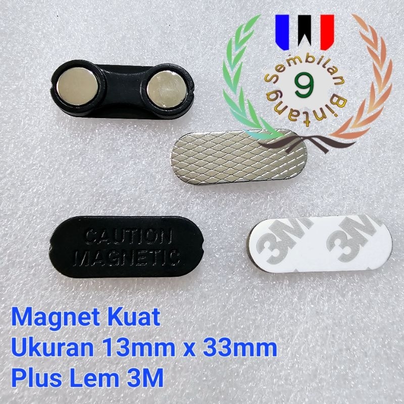 

Magnet Nama Dada Magnet Papan Nama Magnet Plastik 13mm x 33mm