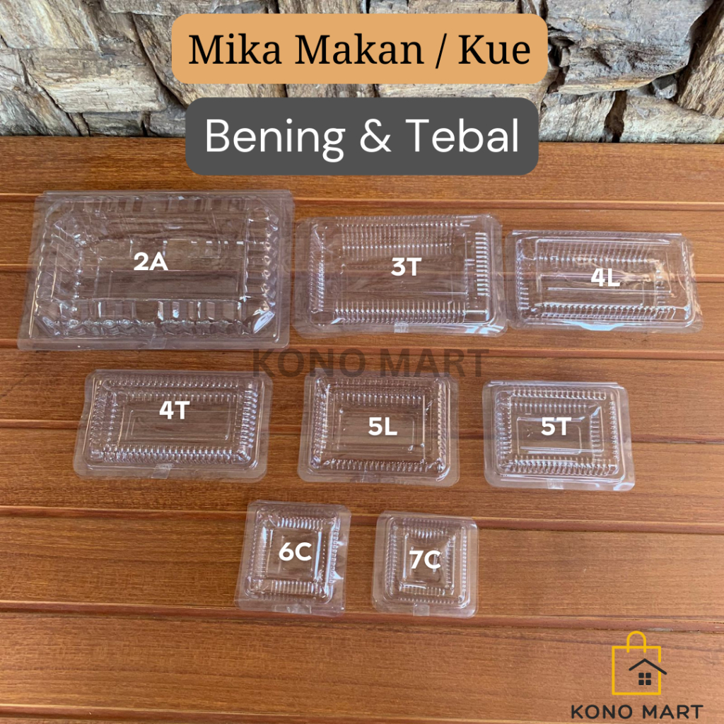 MIKA PLASTIK KUE / MIKA MAKANAN 7C 6C 5L 5T 4L 3T 2A 2B / MIKA BENING / MIKA TEBAL / MIKA KUE / MIKA