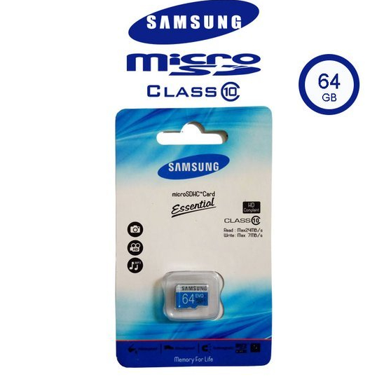 Memory Card Micro SD Samsung Biru  64GB 32GB 16GB 8GB 4GB 2GB Class 10 Memory Card HP SD Card Essent