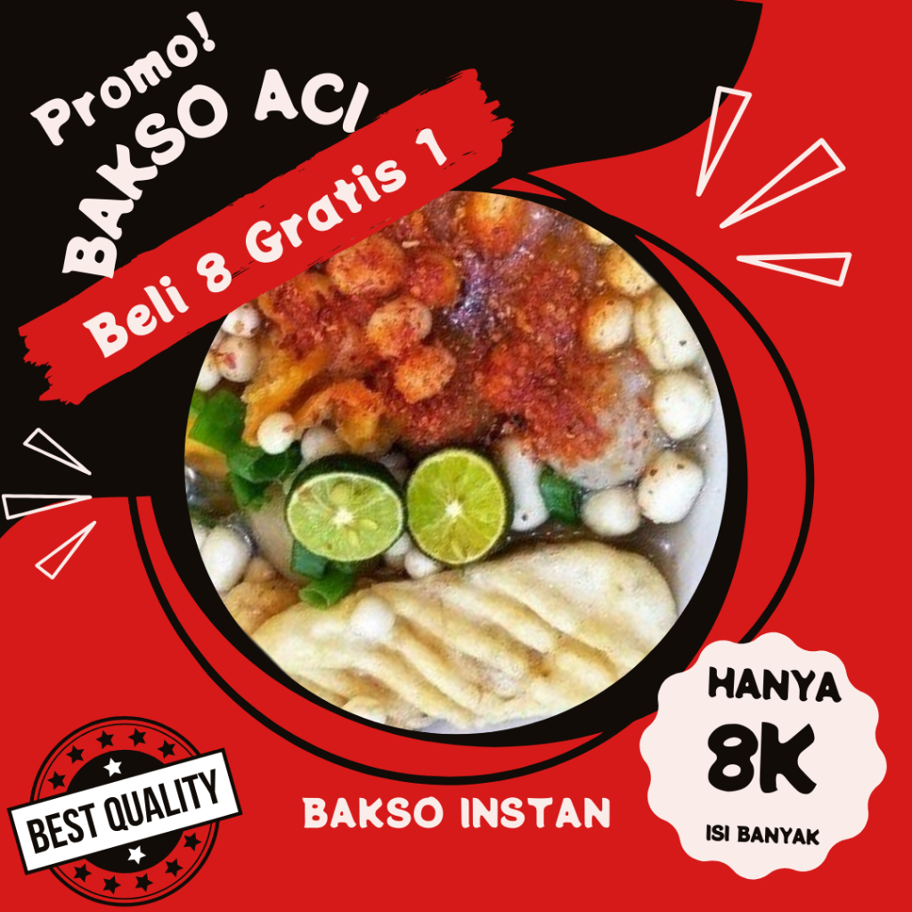 

baso aci/bakso aci gurih lezat/cuanki instan jaguar