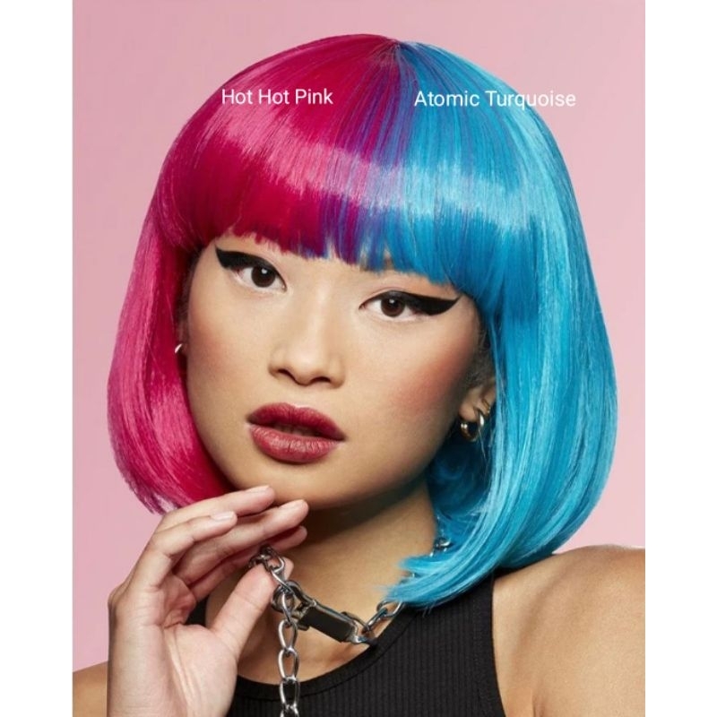 Cat Rambut Manic Panic Atomic Turquoise/biru tosca Vegan Share in Jar