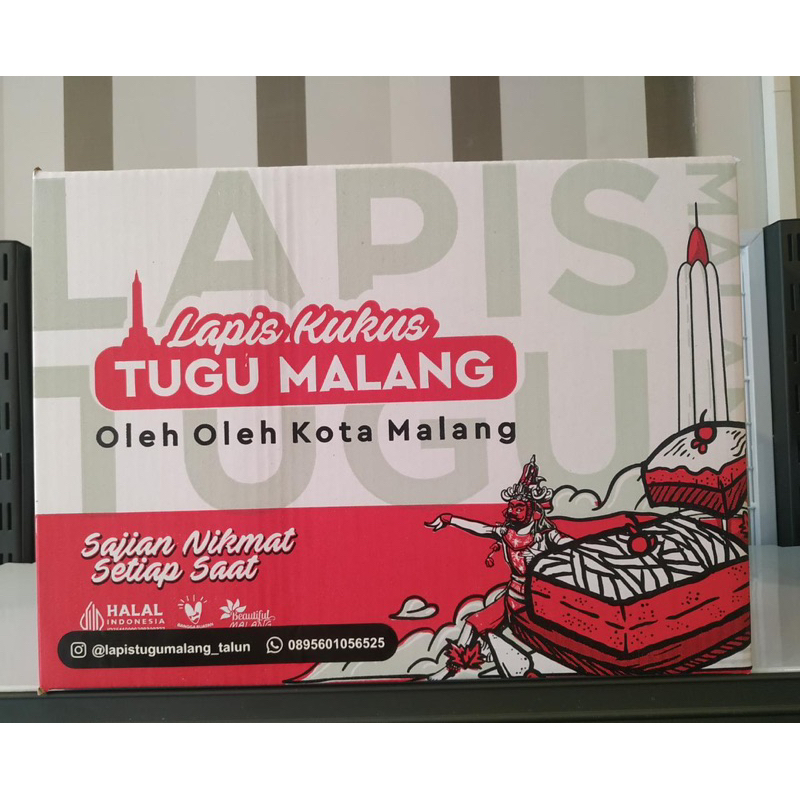 

Box /Dus Lapis Kukus Tugu Malang isi 6 dan 12 (box aja)