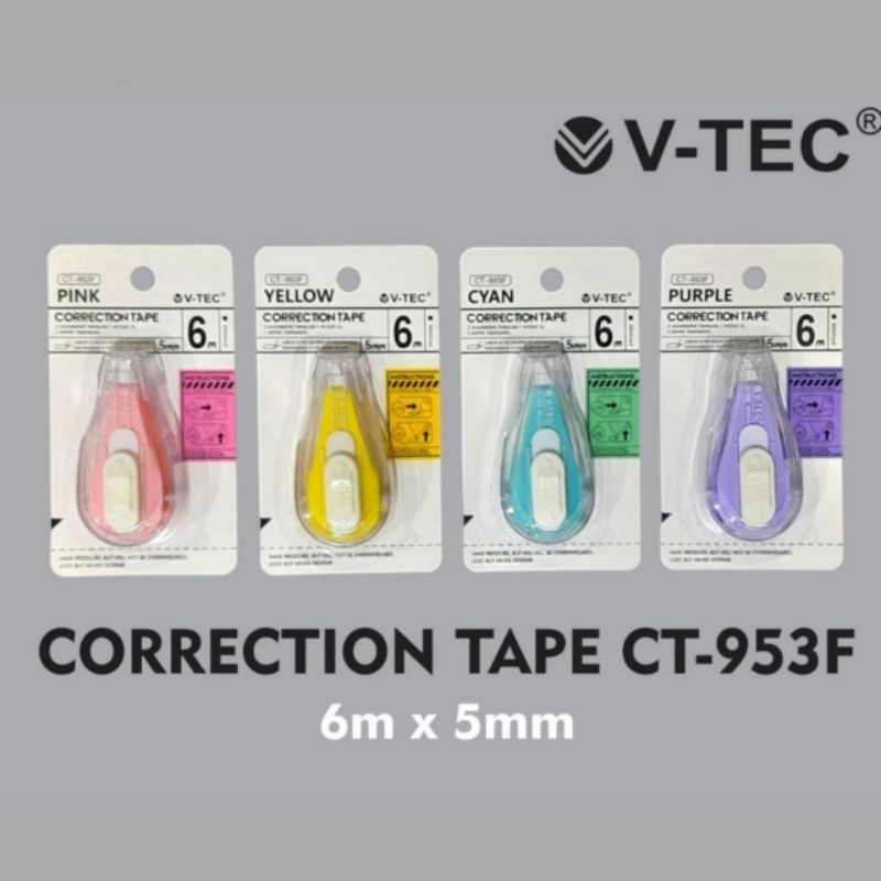 

V Tec Correction Tape CT-953F II V-tec Tip-ex Kertas