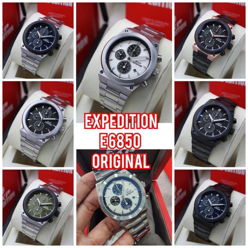 Jam Expedition E6850 | XP 6850 | 6850 rantai original terbaru
