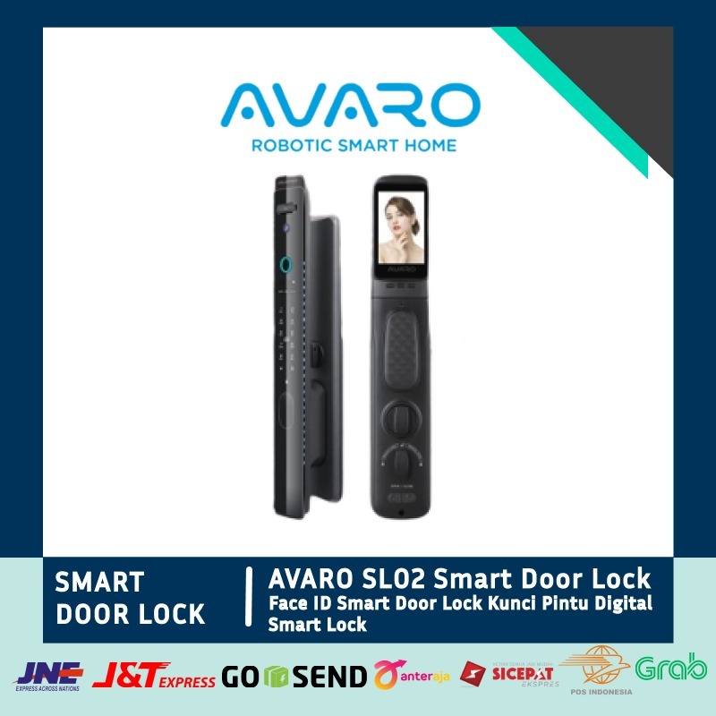 

AVARO SL02 Face ID Smart Door Lock Kunci Pintu Digital Smart Lock