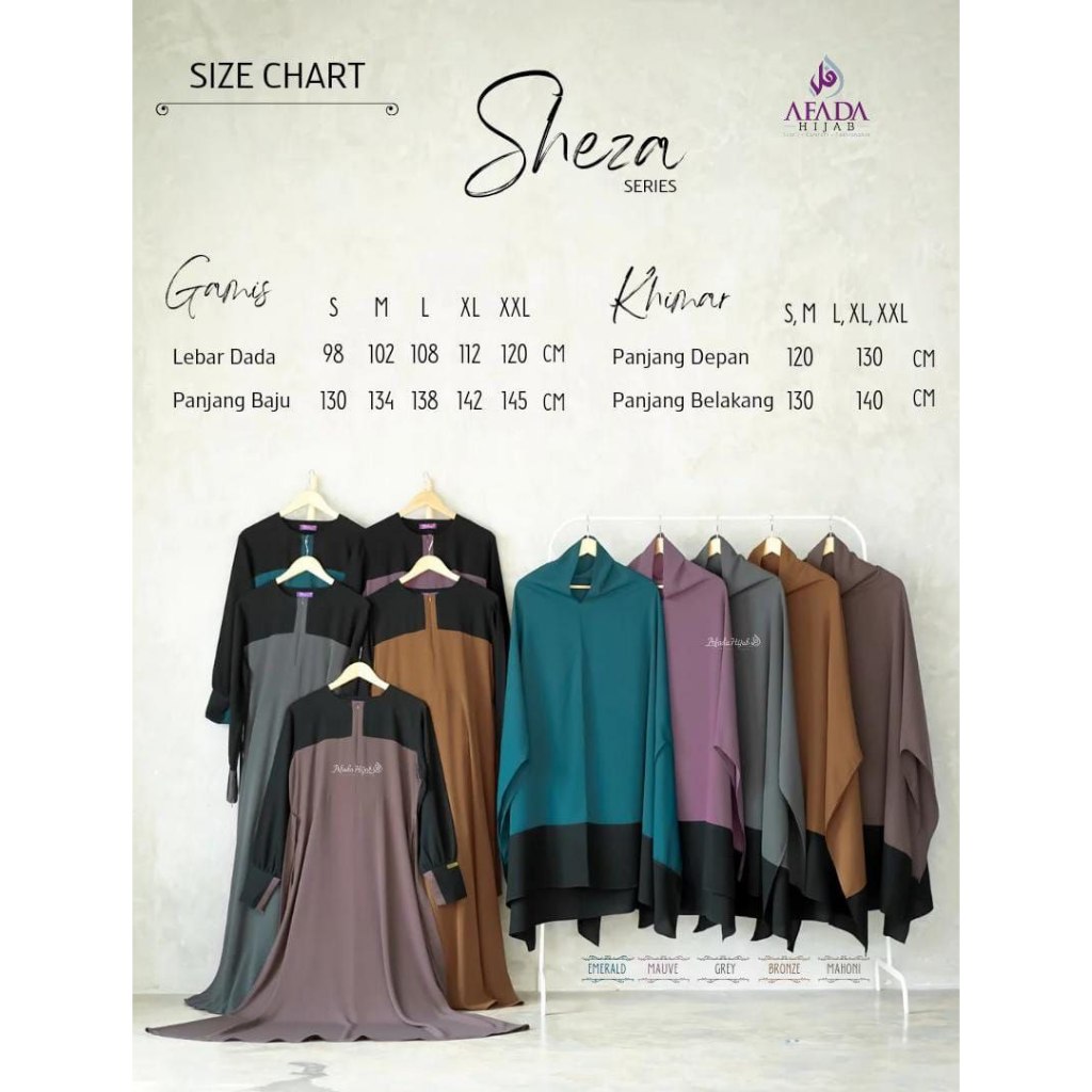 TERMURAH... SHEZA SET SYARI BY AFADA HIJAB