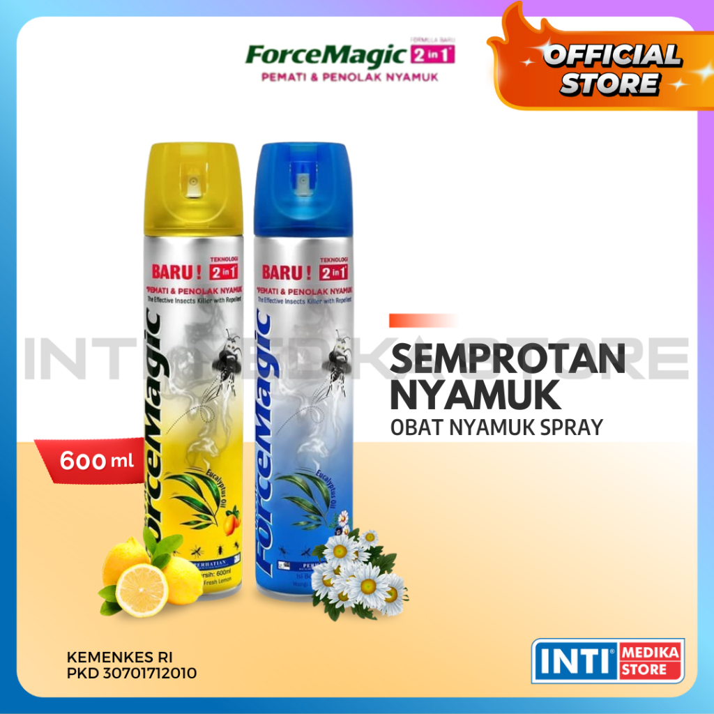 FORCE MAGIC - Semprotan Nyamuk 600ml | Anti Nyamuk | Obat Nyamuk Spray