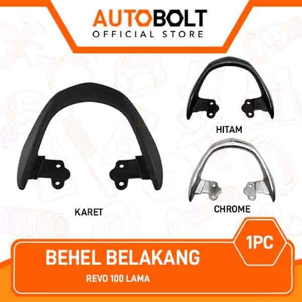 Behel Belakang Karet Alumunium Honda Revo 100 Lama Old  Handle Hendel Hendle Handel Pegangan Tangan 