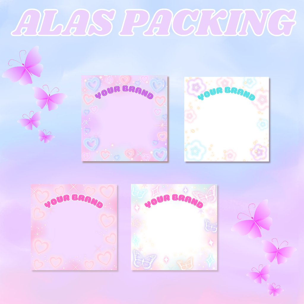 

ALAS PACKAGING II ALAS PACKING LUCU UNTUK AKSESORIS DLL [free plastik opp] ‼️ BACA DESKRIPSI ‼️