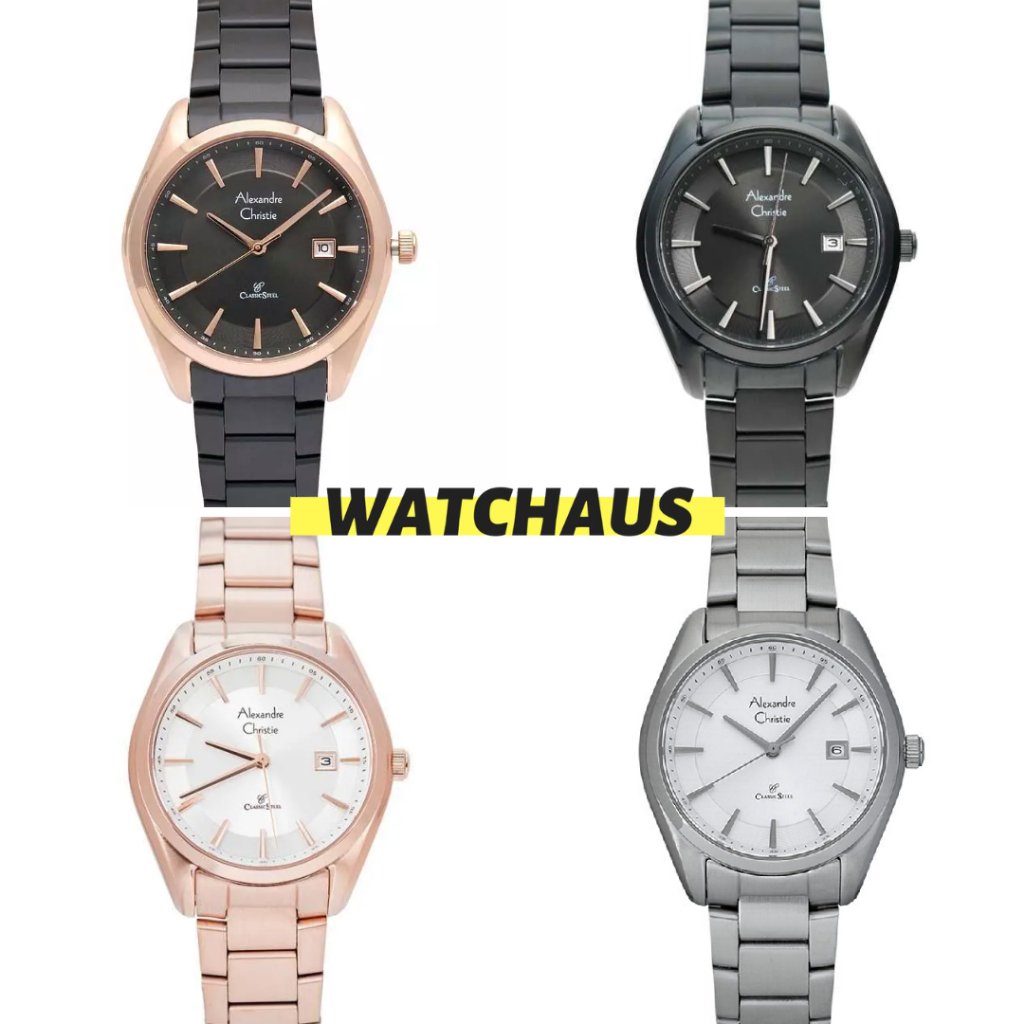 JAM TANGAN WANITA ALEXANDRE CHRISTIE AC8648 AC 8648 LDB ANALOG STAINLESS STRAP