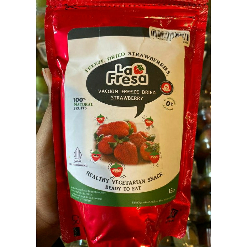 

Strawberry Kering Lafresa | Snack Buah Strawberry Kering 15 grm