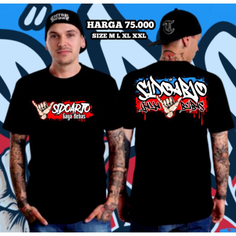 Kaos Distro Pria Kaos Sidoarjo Gaya Bebas