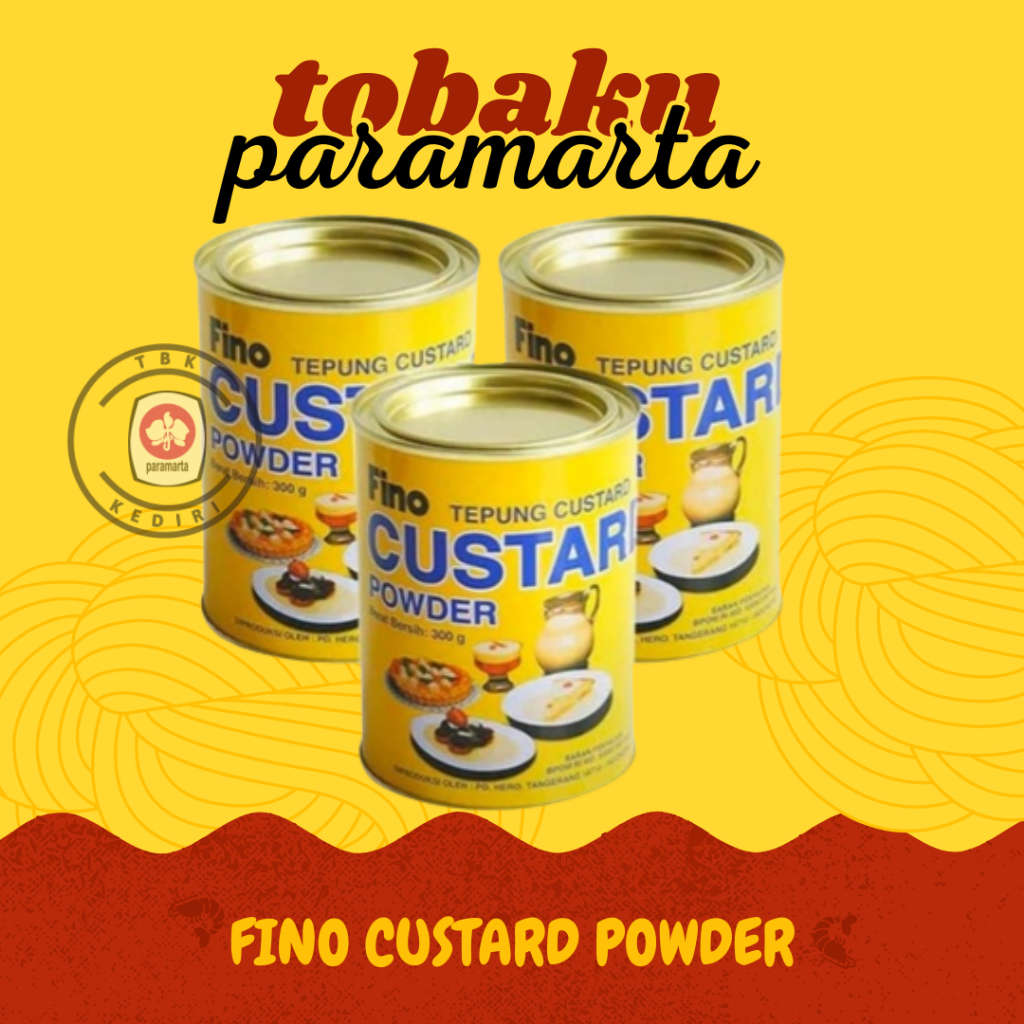 

FINO TEPUNG CUSTARD POWDER KEMASAN KALENG 300 GRAM