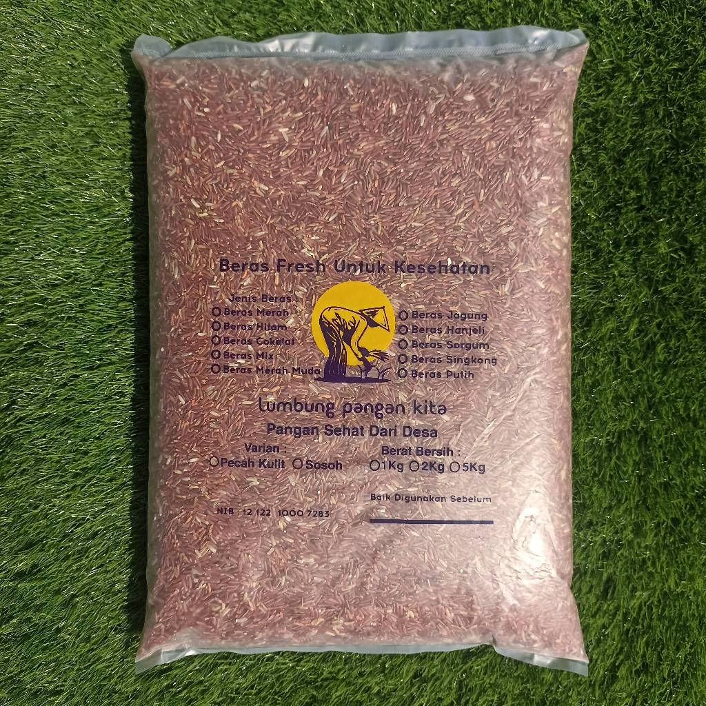 

Beras Merah Pecah Kulit Lumbung Pangan Kita I Beras Tinggi Serat I 5kg