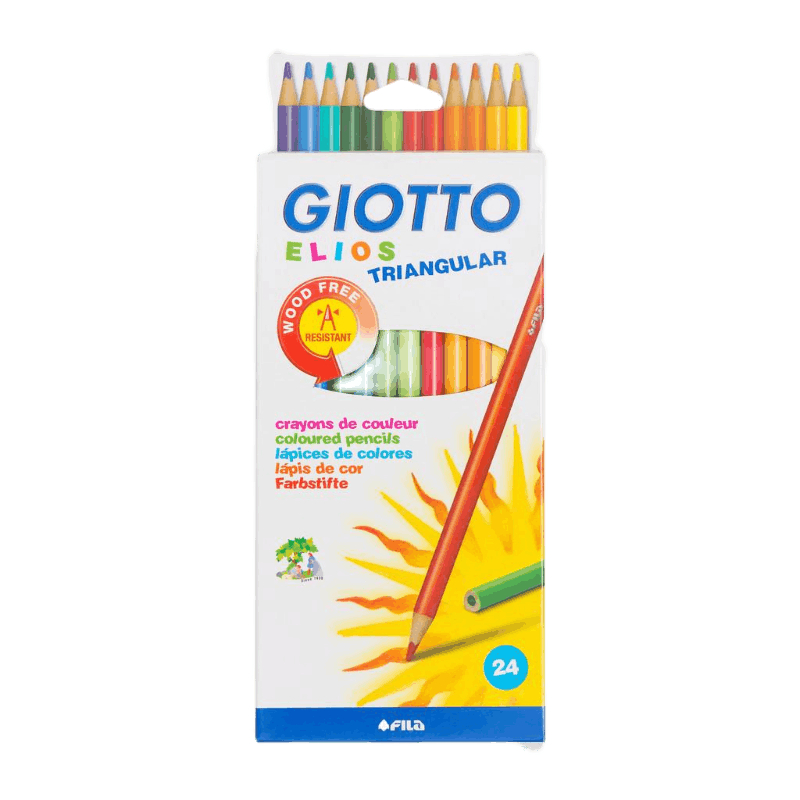 

Giotto Elios Tri Cardboard - Pensil Warna Tahan Patah 24 Warna # 275900