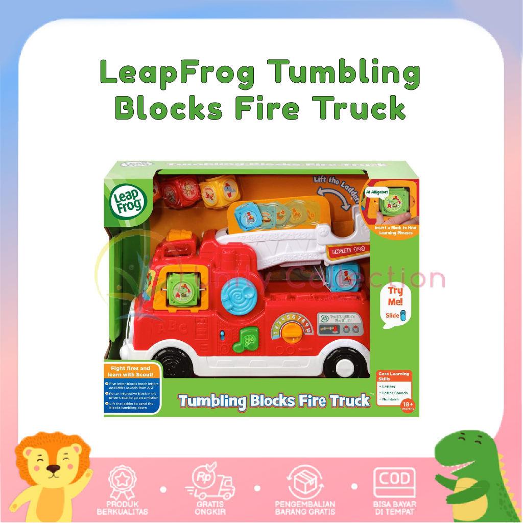 LeapFrog Tumbling Blocks Fire Truck