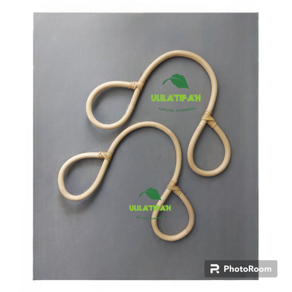 handle/pegangan tas rotan/aksesoris rotan/accessoris tas/handbag