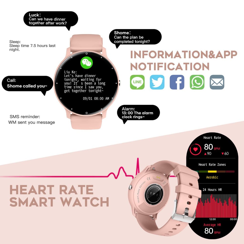 Skmei Jam Tangan Pria Wanita Smartwatch Silikon Strap Jam Tangan Tipis Digitec Olahraga Casual Smartwatch Mendukung Alat Pengukur Tekanan Darah Oksimeter Fitness Tracker