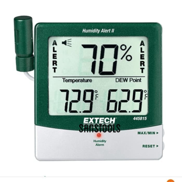 

Extech 445815 temperature hummidity alert II with dew point Hygrometer Berkualitas