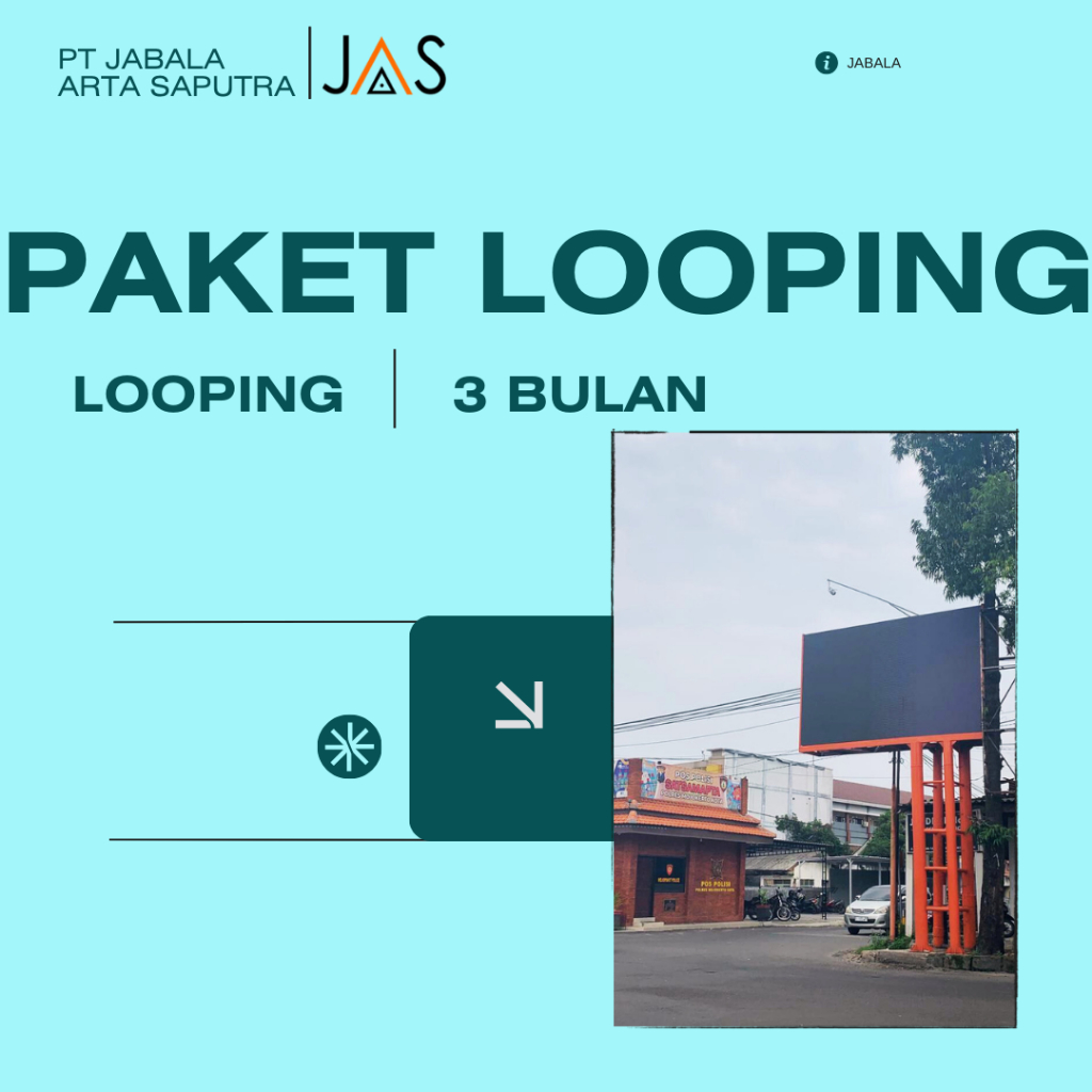 Paket Looping 3 Bulan Iklan Videotron Mojokerto