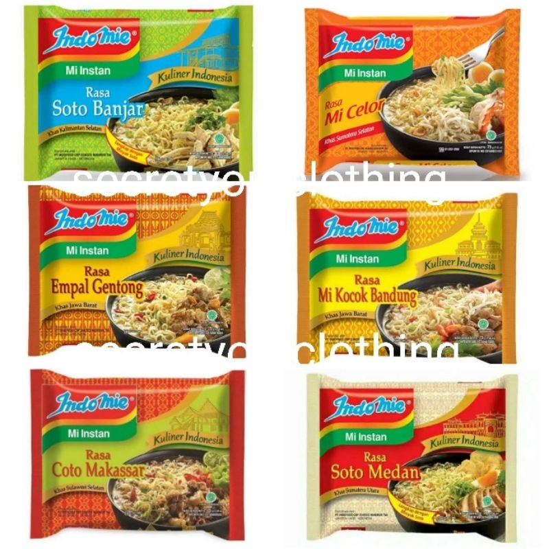 BARU INDOMIE RASA NUSANTARA SOTO MEDAN MAKASAR BANJAR KUAH GORENG MIE MI INSTAN MI KOCOK BANDUNG MI 