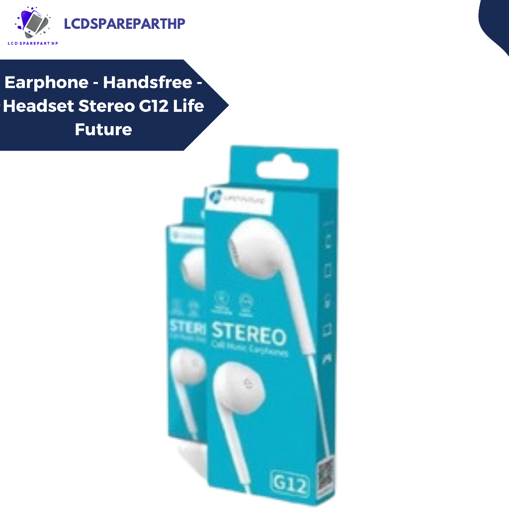 EARPHONE - HANDSFREE - HEADSET STEREO G12 LIFE FUTURE