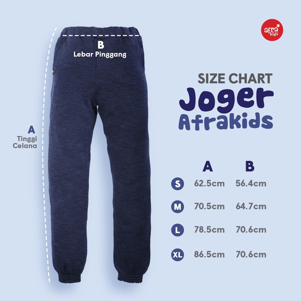 POI Jogger Pants AFRAKIDS (4-12th) Jogger Anak CA003 CA005 CA006