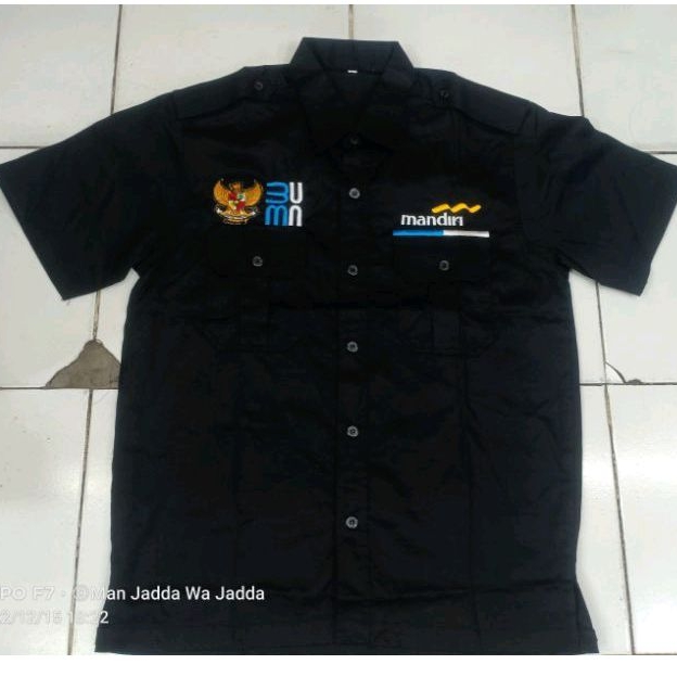 KEMEJA BANK MANDIRI SERAGAM BUMN MANDIRI BAJU BUMN BANK MANDIRI BAJU MANDIRI.