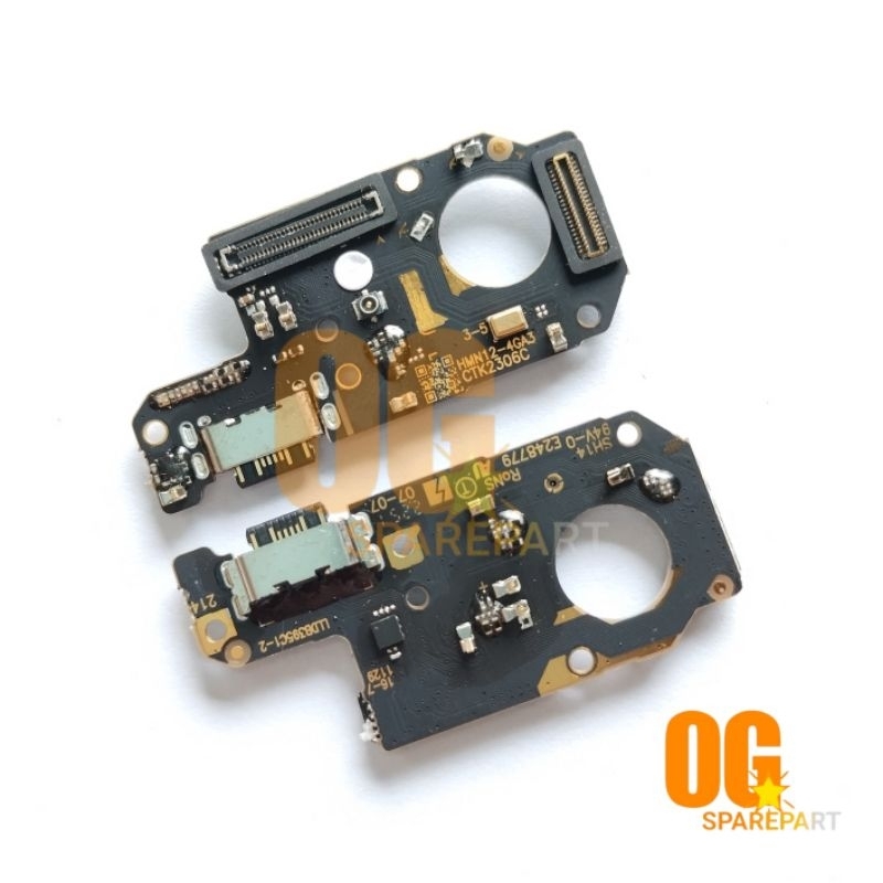 Konektor Charger Xiaomi Redmi note 12 4G Board Papan Cas Mic Support Fast