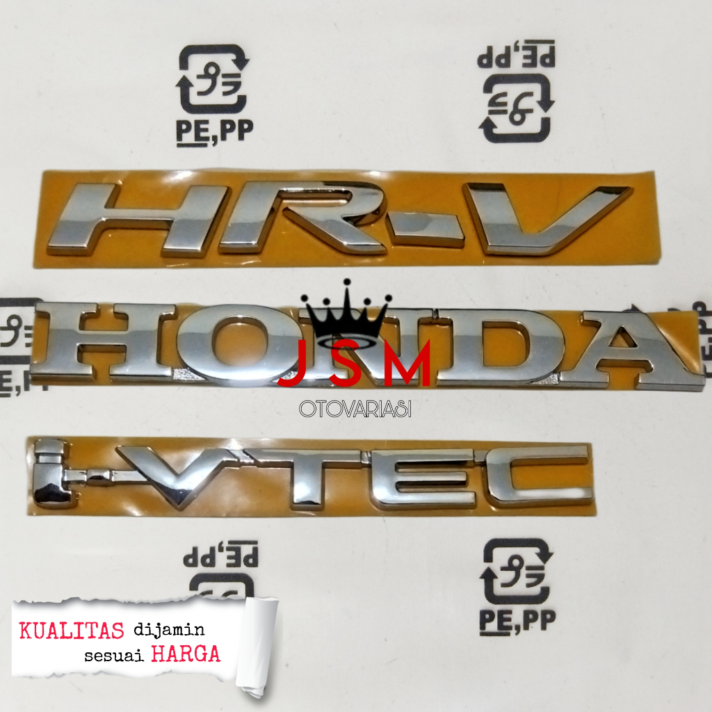 Emblem HRV/ Emblem Bagasi HONDA HRV