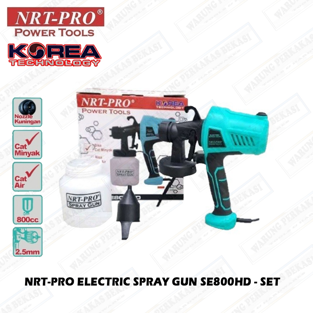 NRT-PRO SE800HD Spray Gun Electric Paint Zoom Listrik / Alat Cat Spet Untuk Cat Tembok - Minyak Mult