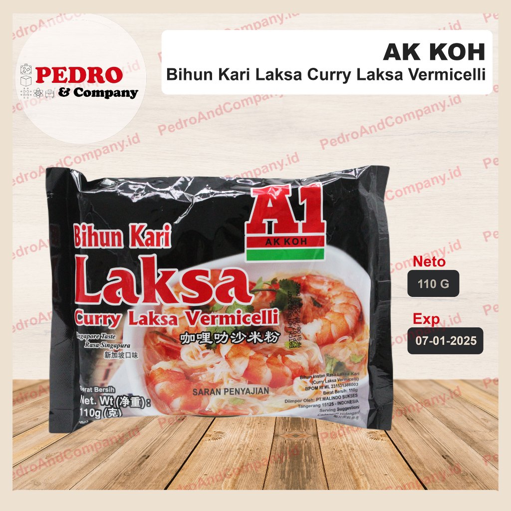 

A1 bihun kari laksa / curry laksa noodle 110 gr - mie laksa singapore import