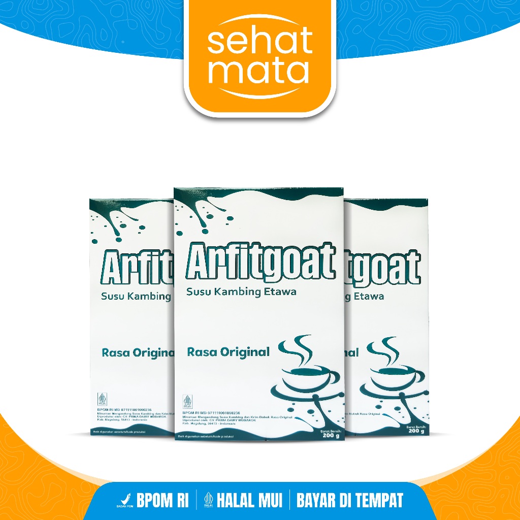 

Arfitgoat Susu Kambing Etawa Original Paket 3 Box - Membantu Mengatasi Keluhan Pernapasan: Asma, TBC