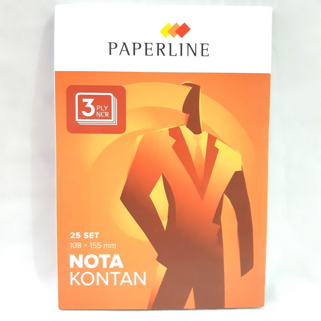 

Nota Kontan Paperline Kecil K3 3PLY NCR 25SET (75 lembar) Ukuran:108x155mm