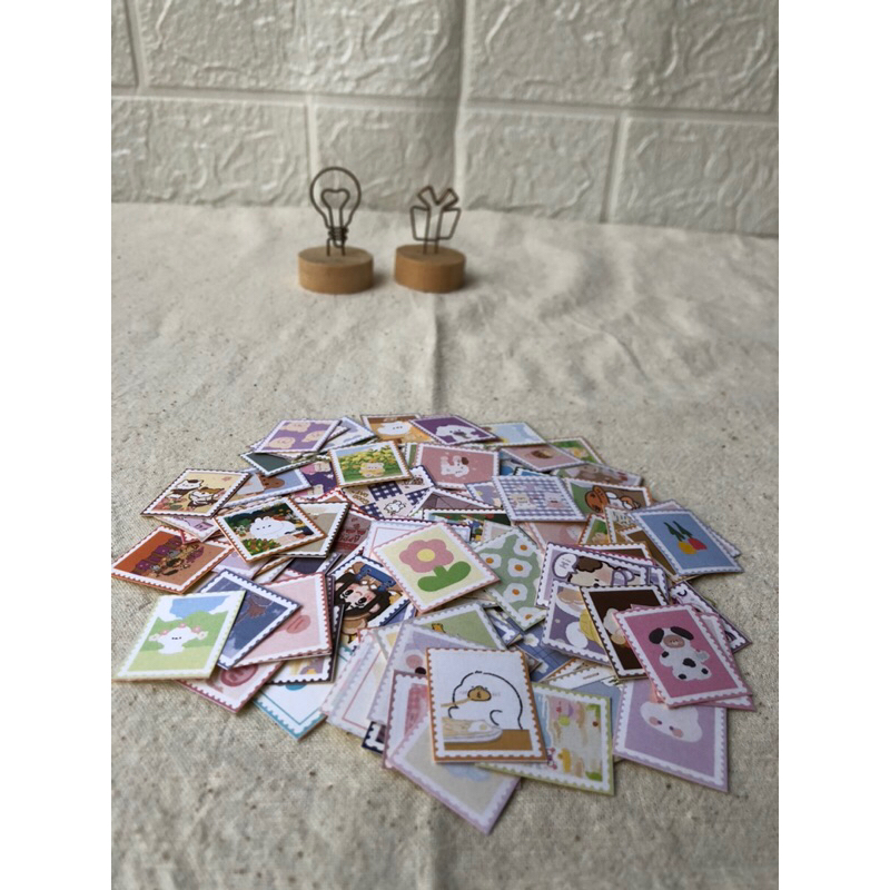 

[TGK005] 5 pcs - Kawaii Stamps / Stamps Lucu Imut / Vintage Stamps / Aesthetic Stamps / Perangko Vintage / Perangko Aesthetic / Dekorasi Scrapbook / Journal Kit / Jurnal Kit / Bujo Penpal Bullet