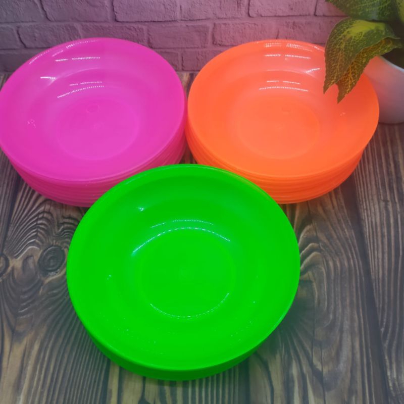 PIRING KOPI PLASTIK 06- 07 LUSINAN/ PIRING SAMBEL PECEL LELE / PIRING PLASTIK