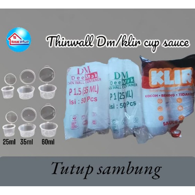 Thinwall DM Sauce Cup 25ml,35ml,60ml
